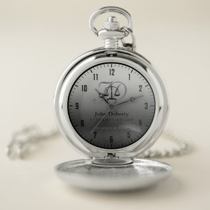 Scales of justice   Lawyer Pocket Watch