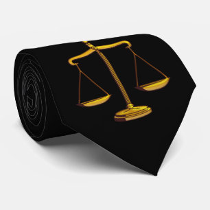 Scales of Justice Lawyers Gifts Neck Tie