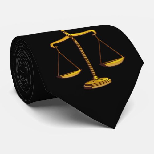 Scales of Justice  Lawyers Gifts Neck Tie