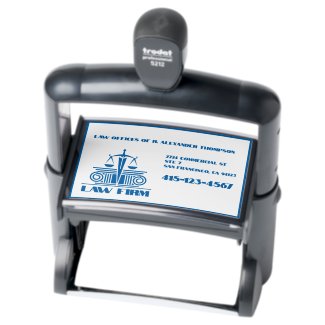 'Scales of Justice' Legal Office Law Firm Attorney Self-inking Stamp
