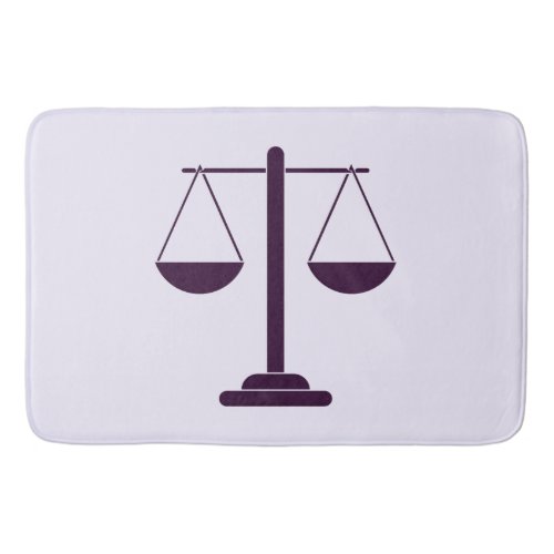 Scales of Justice Legal Services Symbol Bath Mat