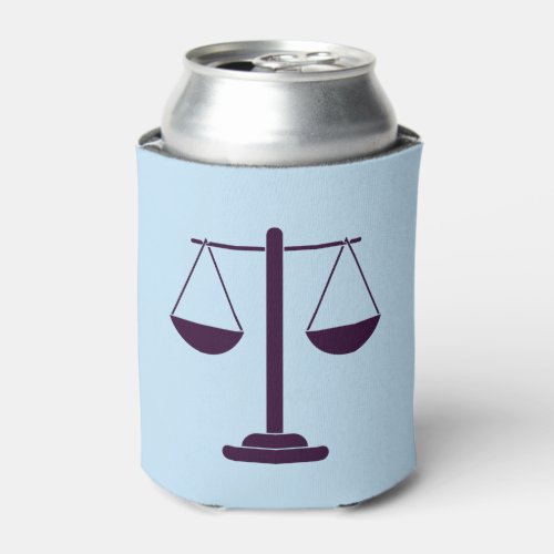 Scales of Justice Legal Services Symbol Can Cooler