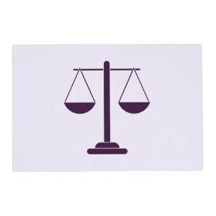 Scales of Justice Legal Services Symbol Placemat