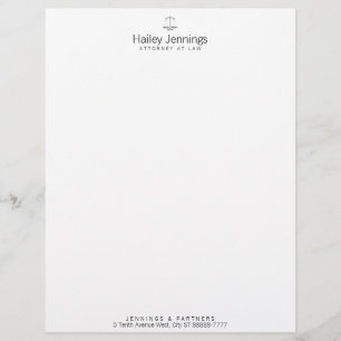 Scales of Justice Letterhead
