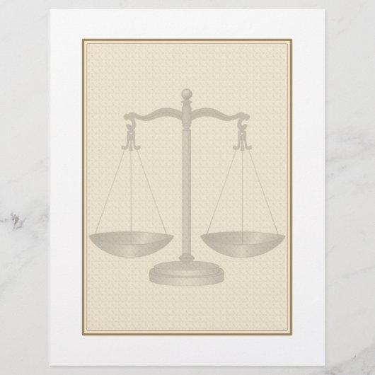 Scales Of Justice Letterhead (Front)