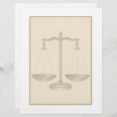 Scales Of Justice Letterhead (Front/Back)