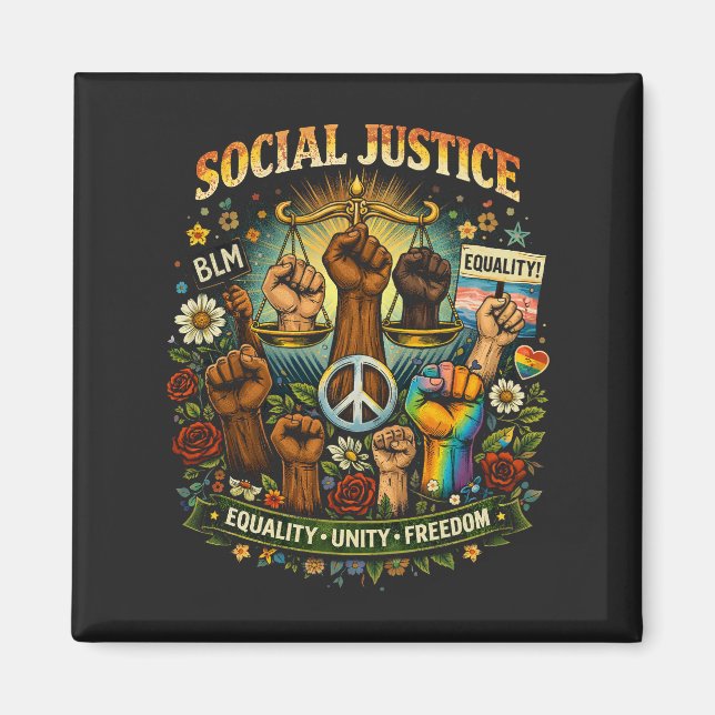 Scales of Justice Magnet (Front)