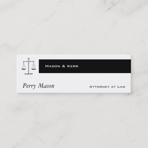 Customizable Scales of Justice Business Cards