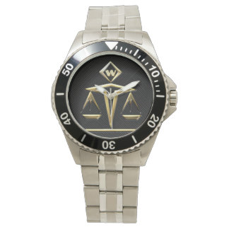Scales of Justice - Monogrammed (v2) Watch
