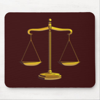 Scales of Justice Mouse Pad
