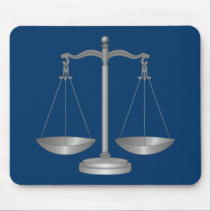 Scales of Justice Mouse Pad