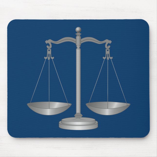 Scales of Justice Mouse Pad (Front)