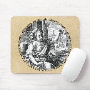 Scales of Justice Mouse Pad
