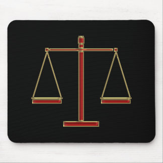 Scales of Justice Mouse Pad