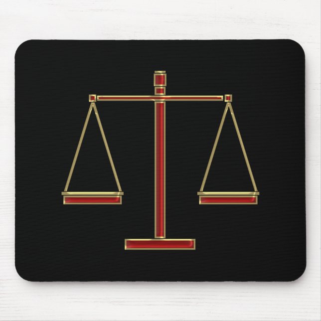 Scales of Justice Mouse Pad (Front)