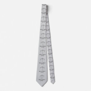 Scales of Justice Neck Tie