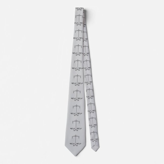 Scales of Justice Neck Tie (Front)