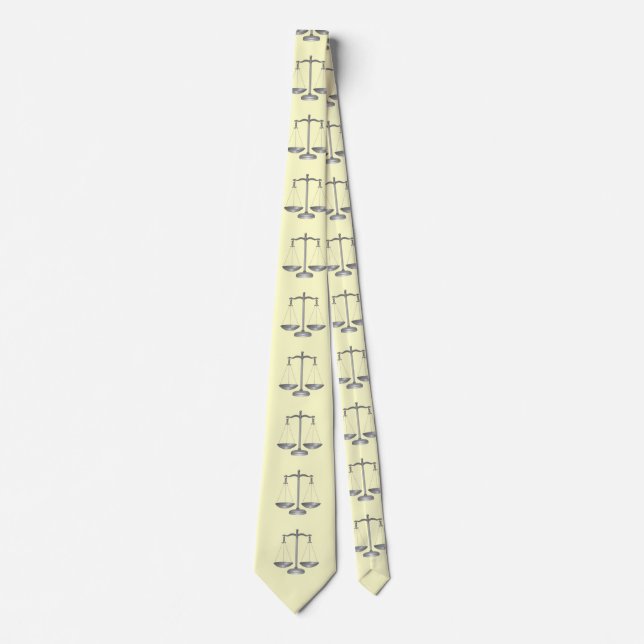 Scales of Justice Neck Tie (Front)