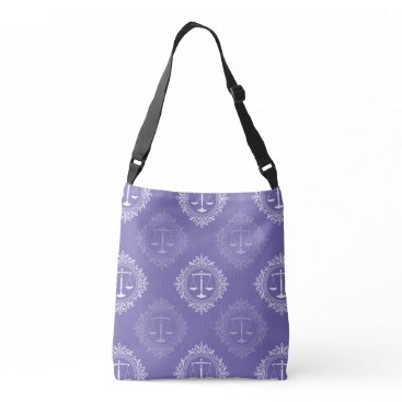 Scales of Justice Pattern | Lawyer Gifts Crossbody Bag Scales of Justice Pattern | Lawyer Gifts Crossbody Bag