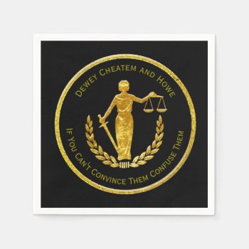 Scales Of Justice Personalize Napkins by WRAPPED_TOO_TIGHT at Zazzle