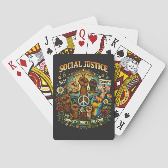 Scales of Justice Poker Cards (Back)