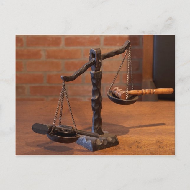 Scales Of Justice Postcard (Front)