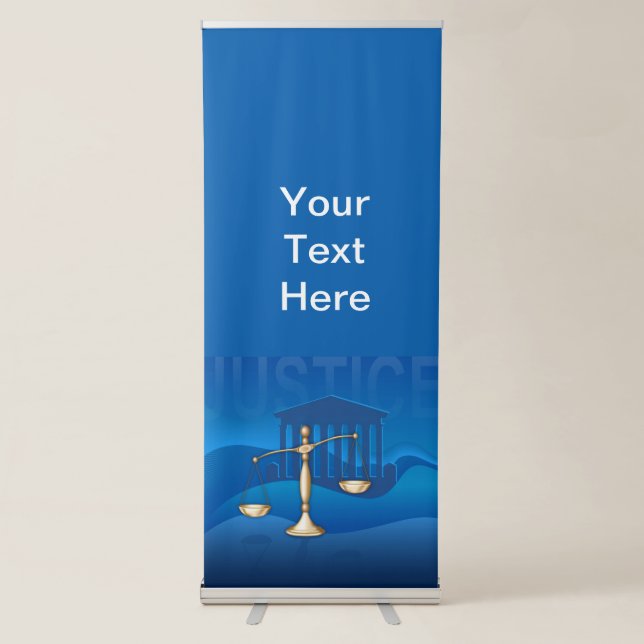 Scales of Justice Retractable Banner (Front)