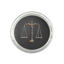 Scales of Justice Ring