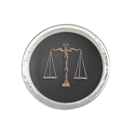Scales of Justice Ring