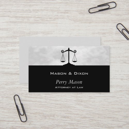 Scales of Justice Smokey Business Card Templates