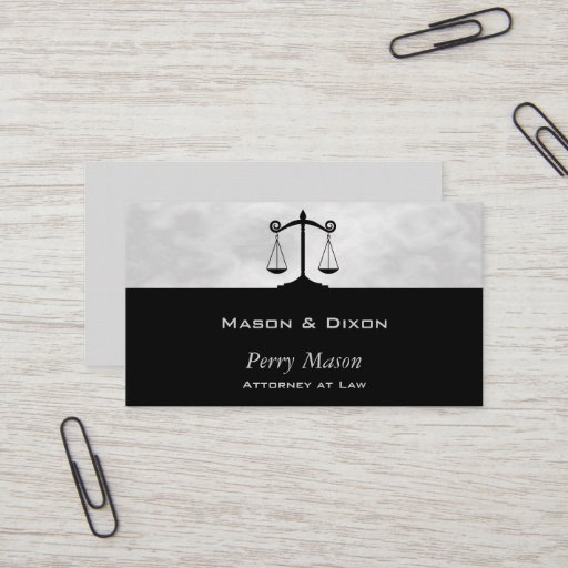 Customizable Scales of Justice Smokey Business Card Templates