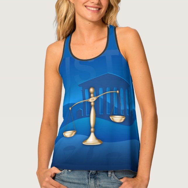 Scales of Justice Tank Top (Front)