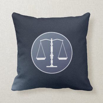 Scales Of Justice Throw Pillow by wierka at Zazzle