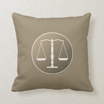 Scales Of Justice Throw Pillow by wierka at Zazzle