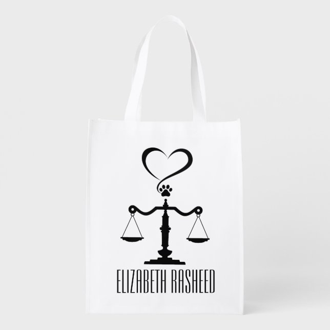 Scales of Justice Tote (Back)