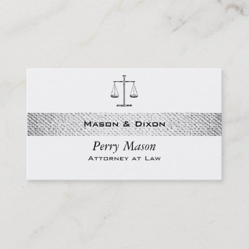 Scales of Justice w/ QR Codes Business Cards