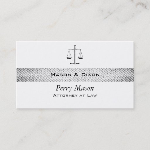 Customizable Scales of Justice w/ QR Codes Business Cards