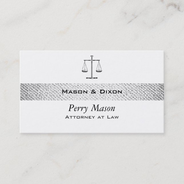 Scales of Justice w/ QR Codes Business Card (Front)