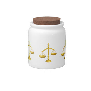 SCALES OF LAW AND JUSTICE CANDY JAR