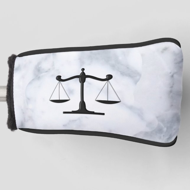 Scales on Marble Golf Head Cover (Front)