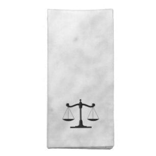 Scales on Marble Napkin