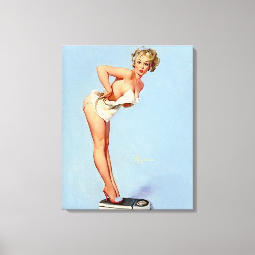 Scales Pin Up Poster Canvas Print