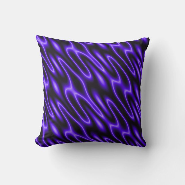 Scales (purple) throw pillow (Front)