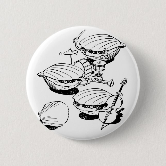 Scallop Band Pinback Button (Front)