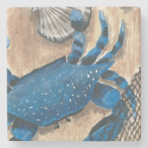 Scallop, Crab and Net Stone Coaster