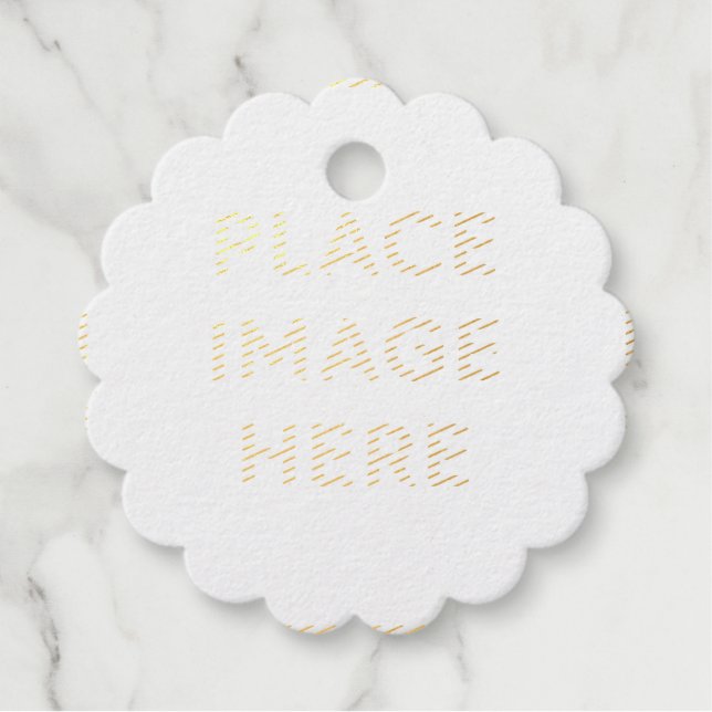 Scallop Foil Favor Tags (Front)