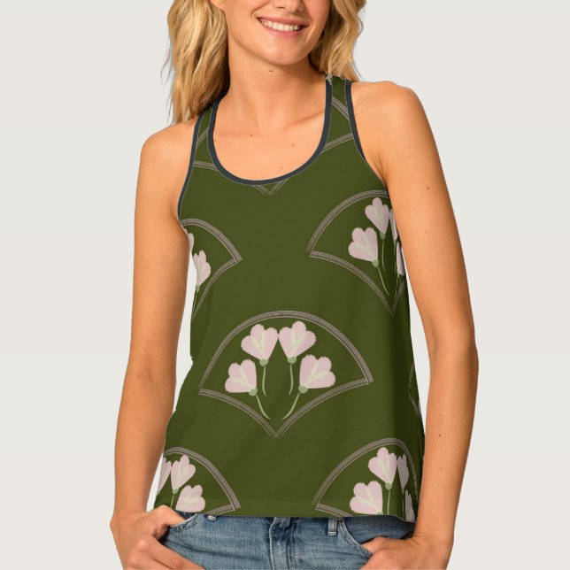 "Scallop Garden" Tank Top (Front)