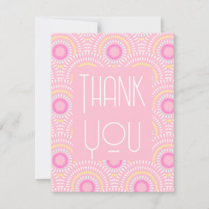 Scallop Japanese Pink Note Card