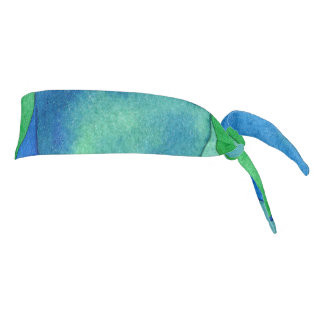 Scallop Pattern Blue Green Turquoise Headband