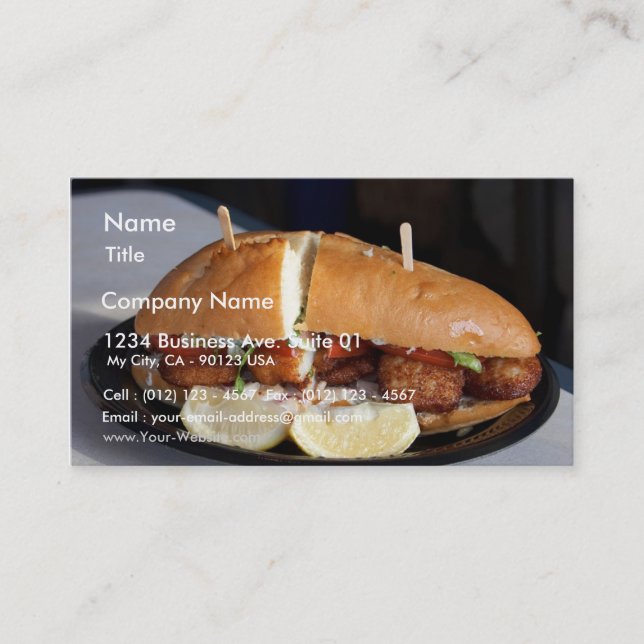Scallop Sandwich 3 Business Card (Front)
